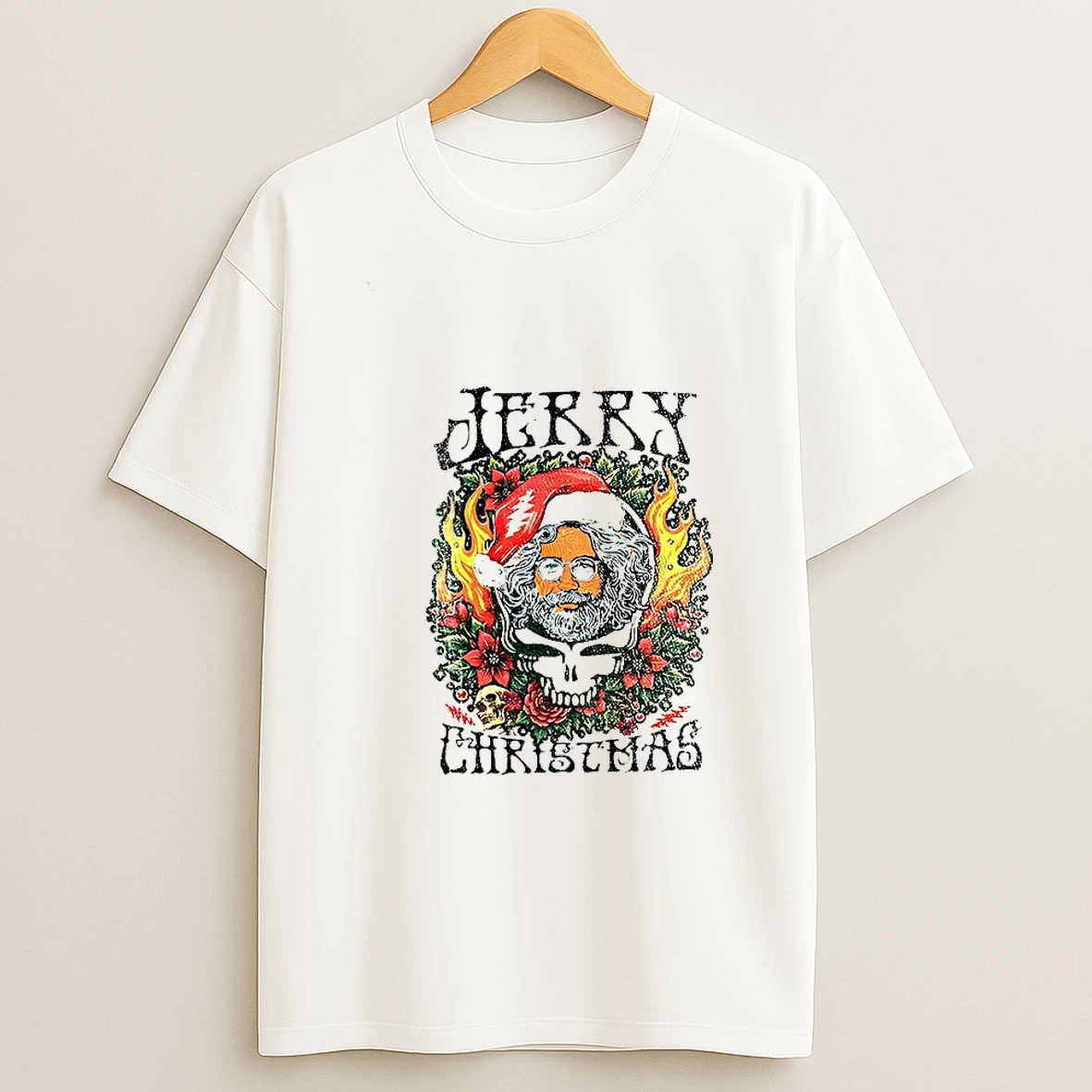 Jerry Garcia Jerry Christmas Grateful Dead Merry Christmas T Shirt