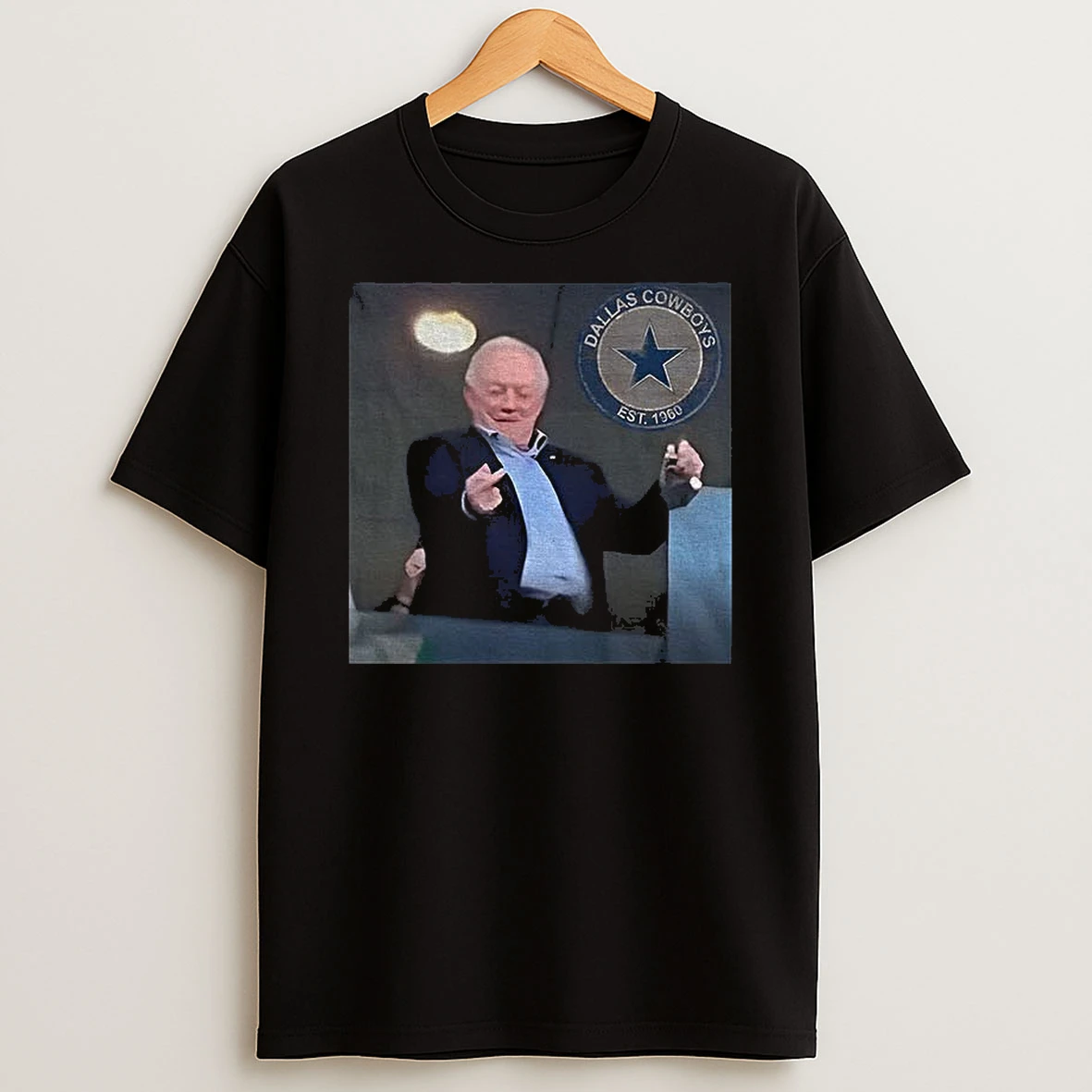 Jerry Jones Dallas Cowboys Middle Finger Est 1960 T Shirt