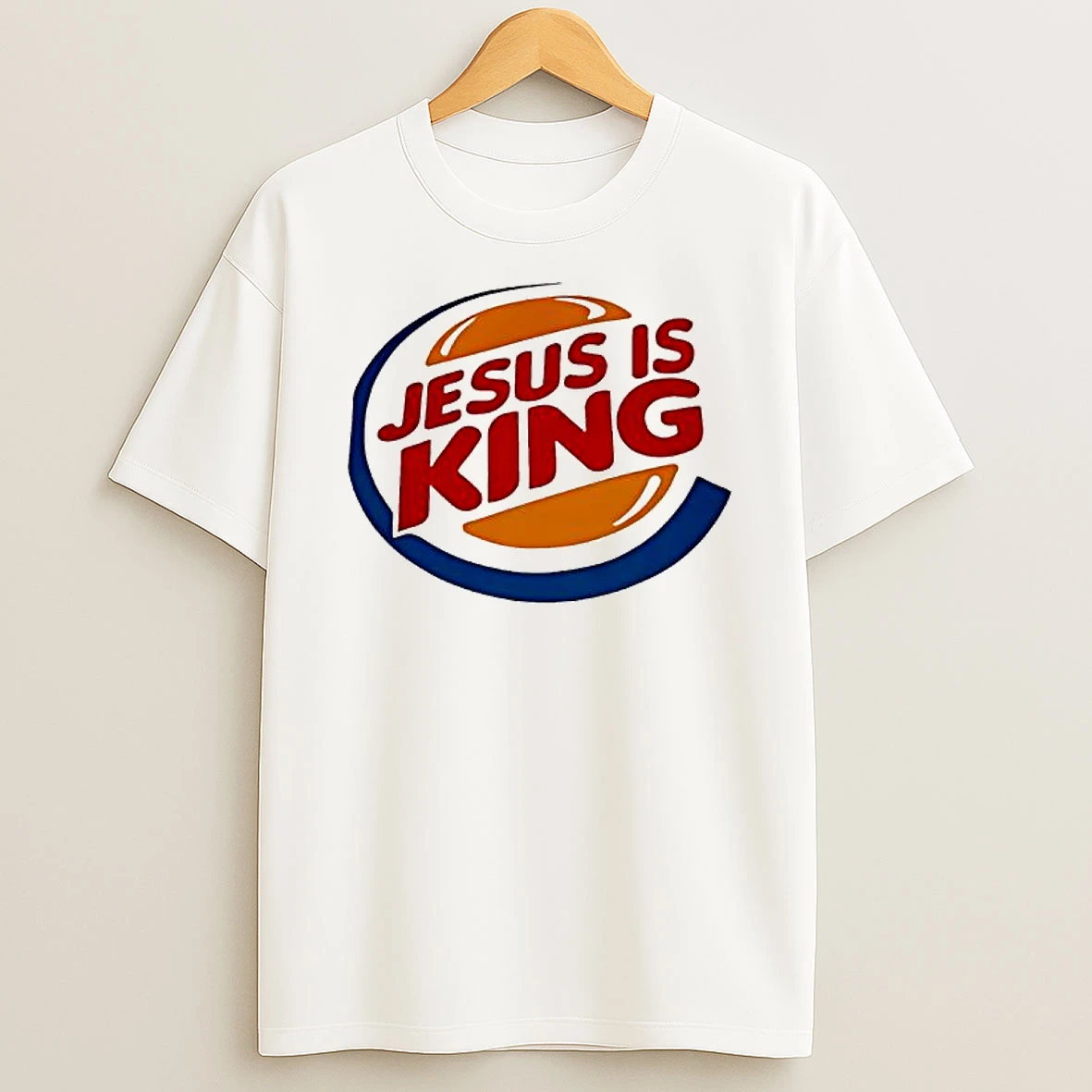 Jesus Is King X Burger King Logo T Shirt