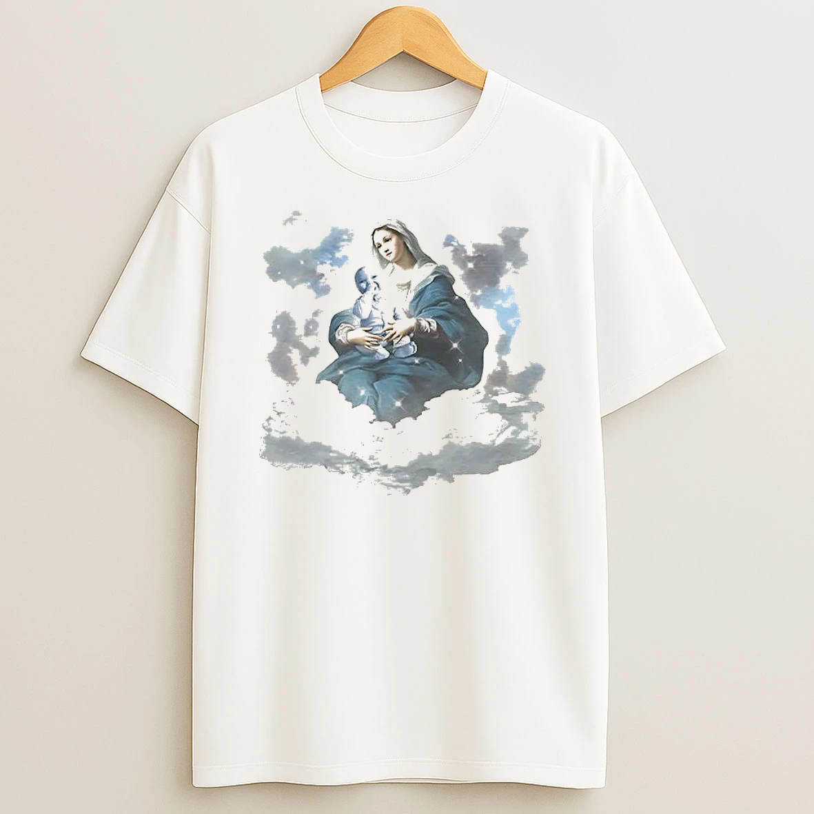 Jesus Holds Ai Baby Christian T Shirt