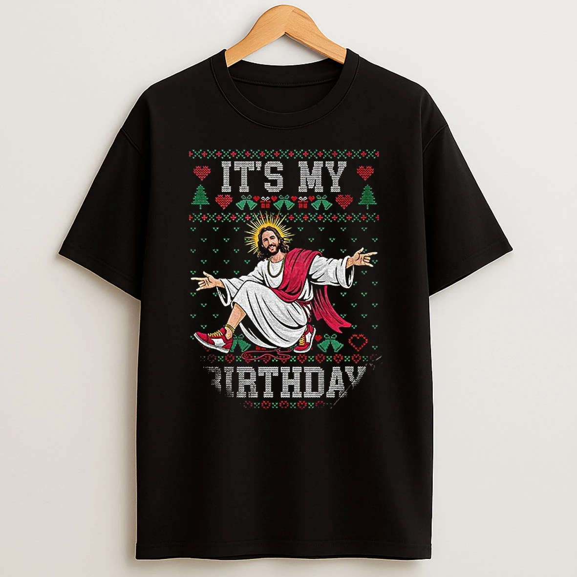 Jesus Its My Birthday Merry Christmas Xmas T Shirt
