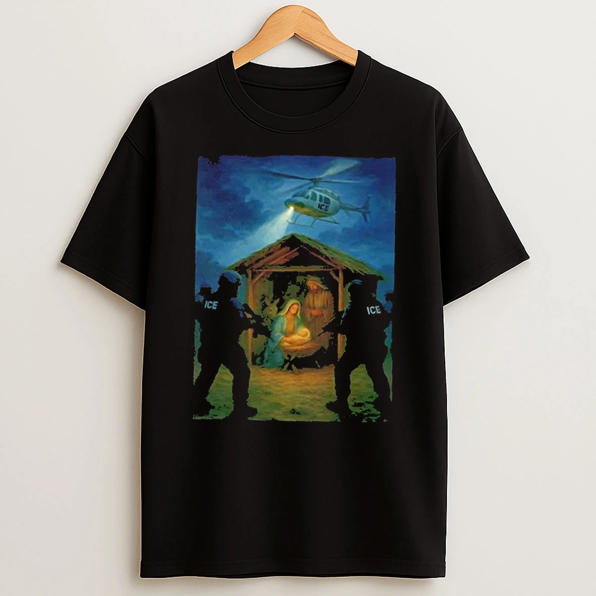 Jesus Vs Ice Graphic T Shirt