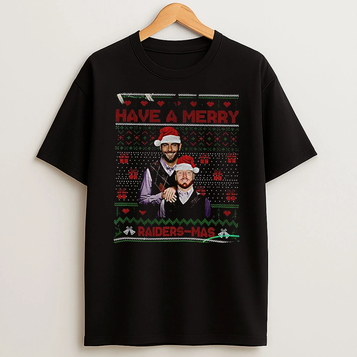 Jimmy Garoppolo And Maxx Crosby Las Vegas Raiders Stepbrothers Have A Merry Raiders Mas Christmas T Shirt