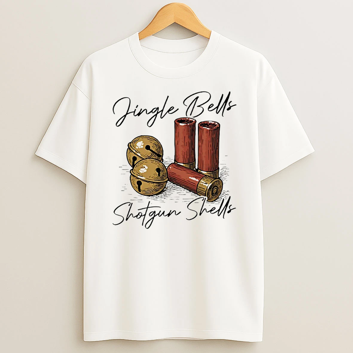 Jingle Bells Shotgun Shells Circle T Shirt