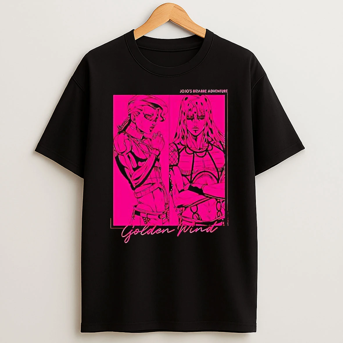 Jojos Bizarre Adventure Golden Wind Diavolo And Doppio Manga Graphic T Shirt
