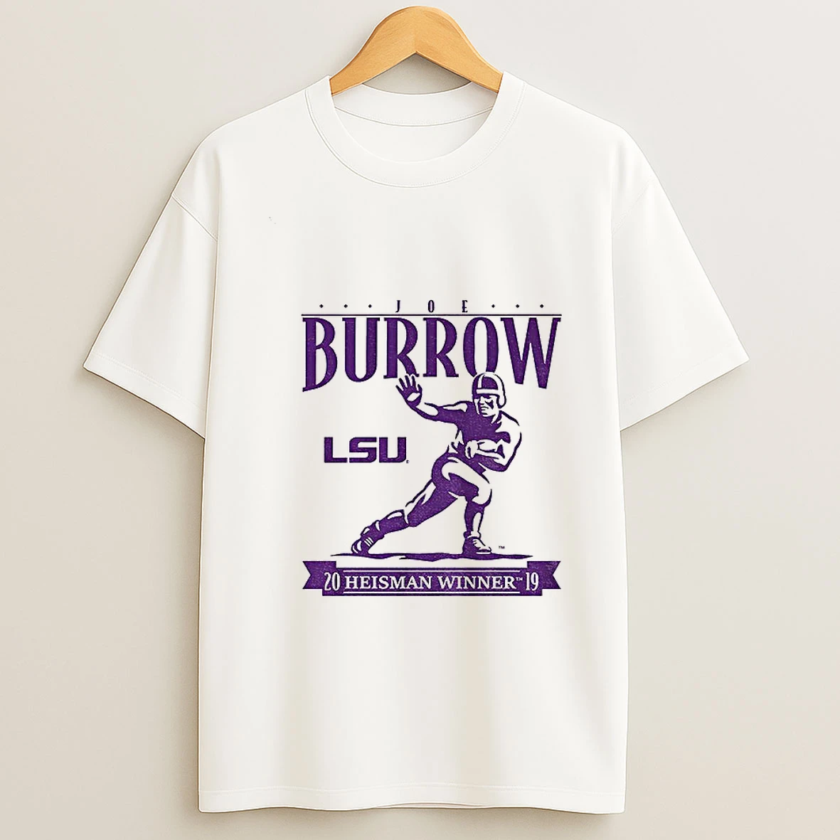 Joe Burrow Heisman Trophy Lsu Tigers Football Heisman Winner 2019 T Shirt