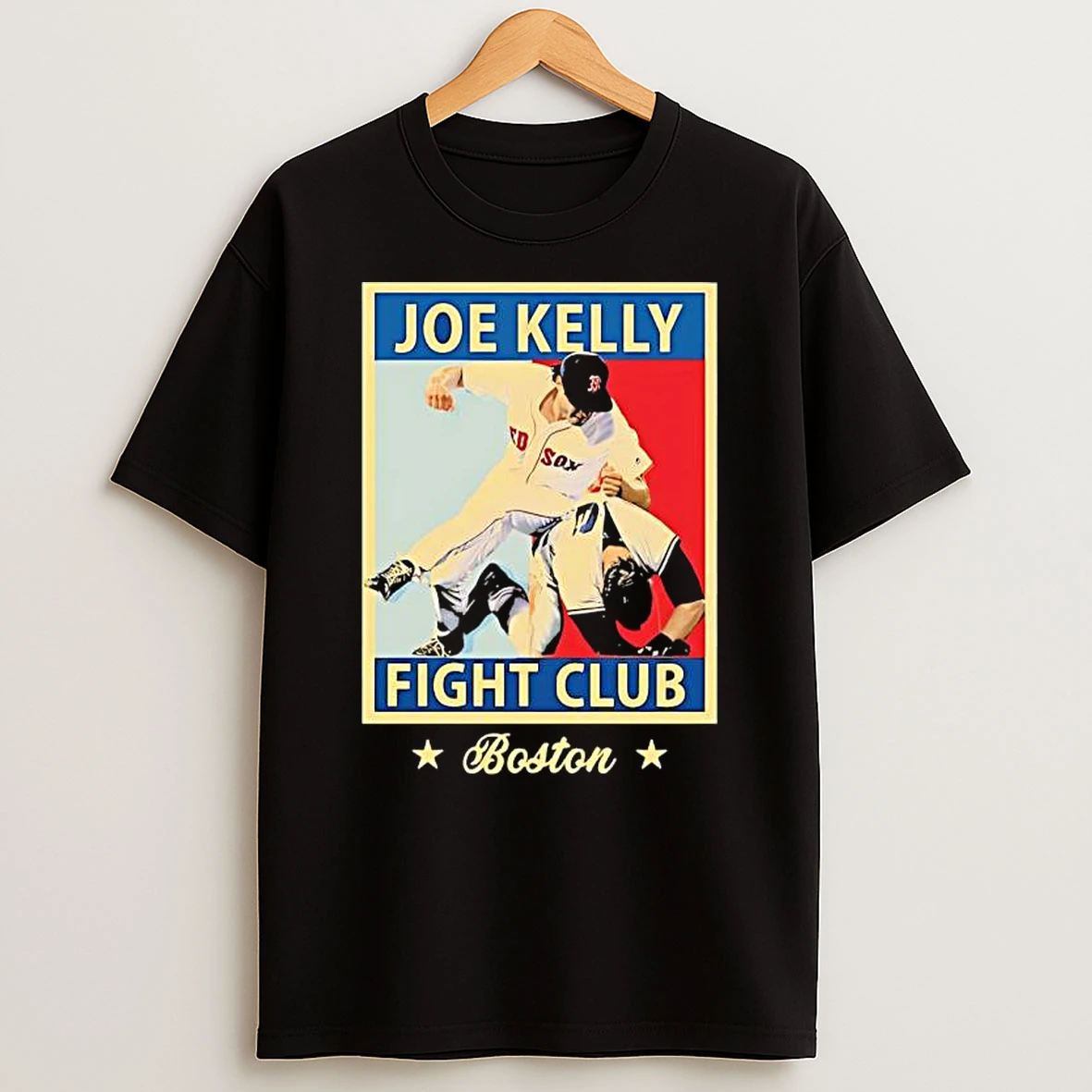 Joe Kelly Fight Club Boston Baseball Graphic T Shirt