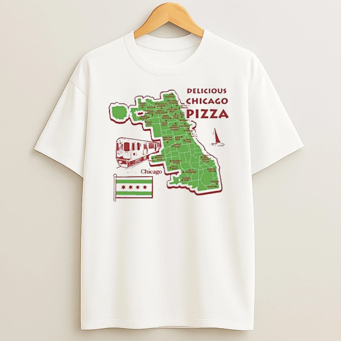 Joey Swoll Delicious Chicago Pizza T Shirt