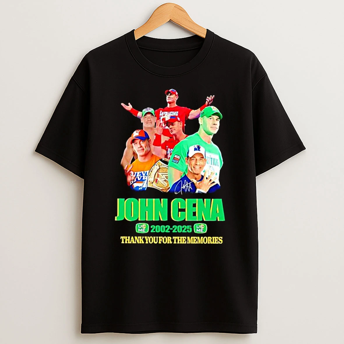 John Cena 2002 2025 Thnak You The Memories T Shirt