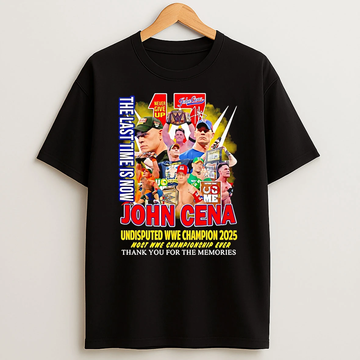 John Cena Farewell The Last Time Is Now Undisputed Wwe Champion 2025 T Shirt