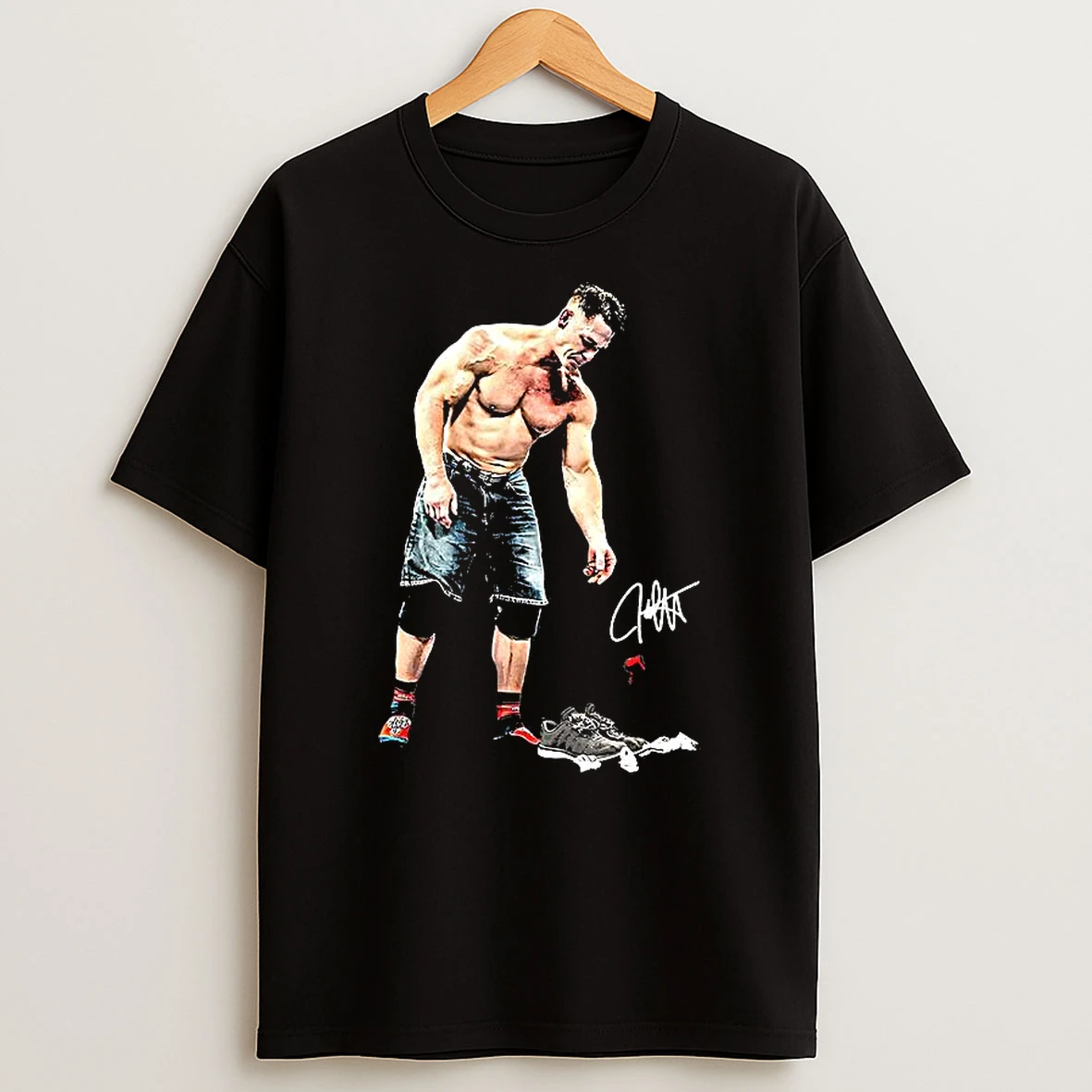 John Cena Final Art Never Give Up Signature Hirt T Shirt