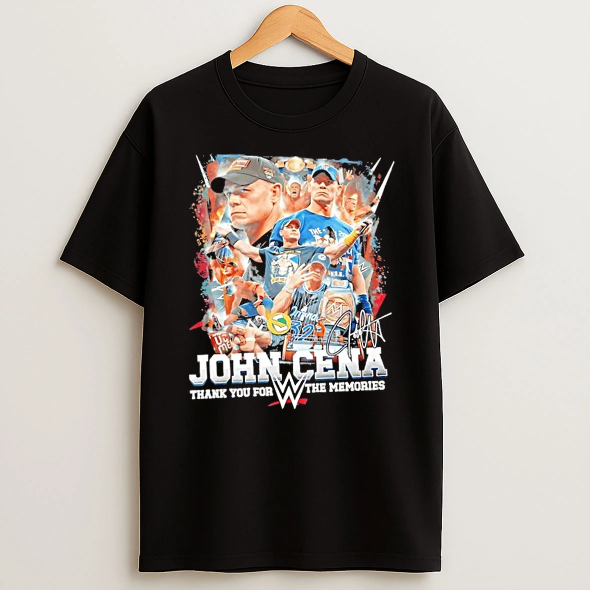 John Cena Thank You For The Memories Signature Graphic T Shirt