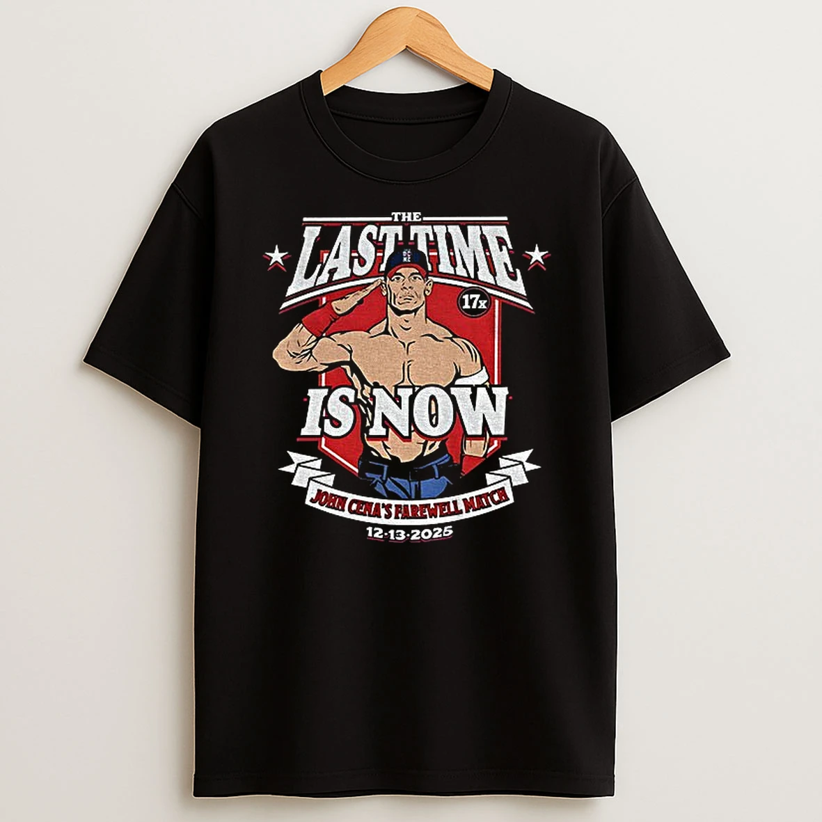 John Cenas Farewell Tour Match In Washington Dc Dec 13 2025 Ucme T Shirt
