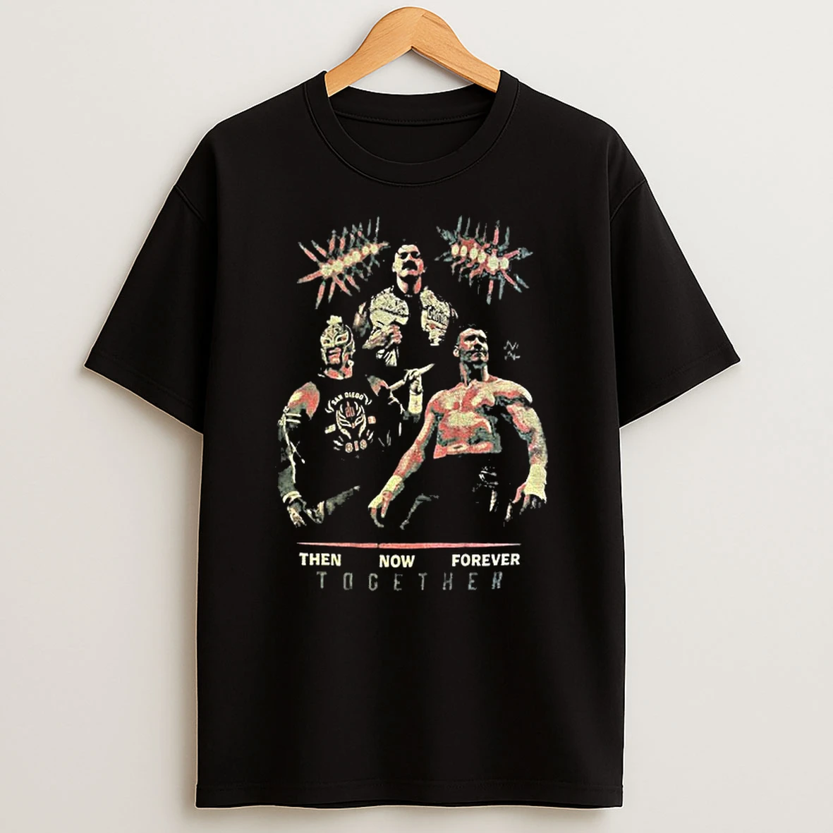 John Cenna Vs Dominik Mysterio Then Now Forever Together Wwe T Shirt