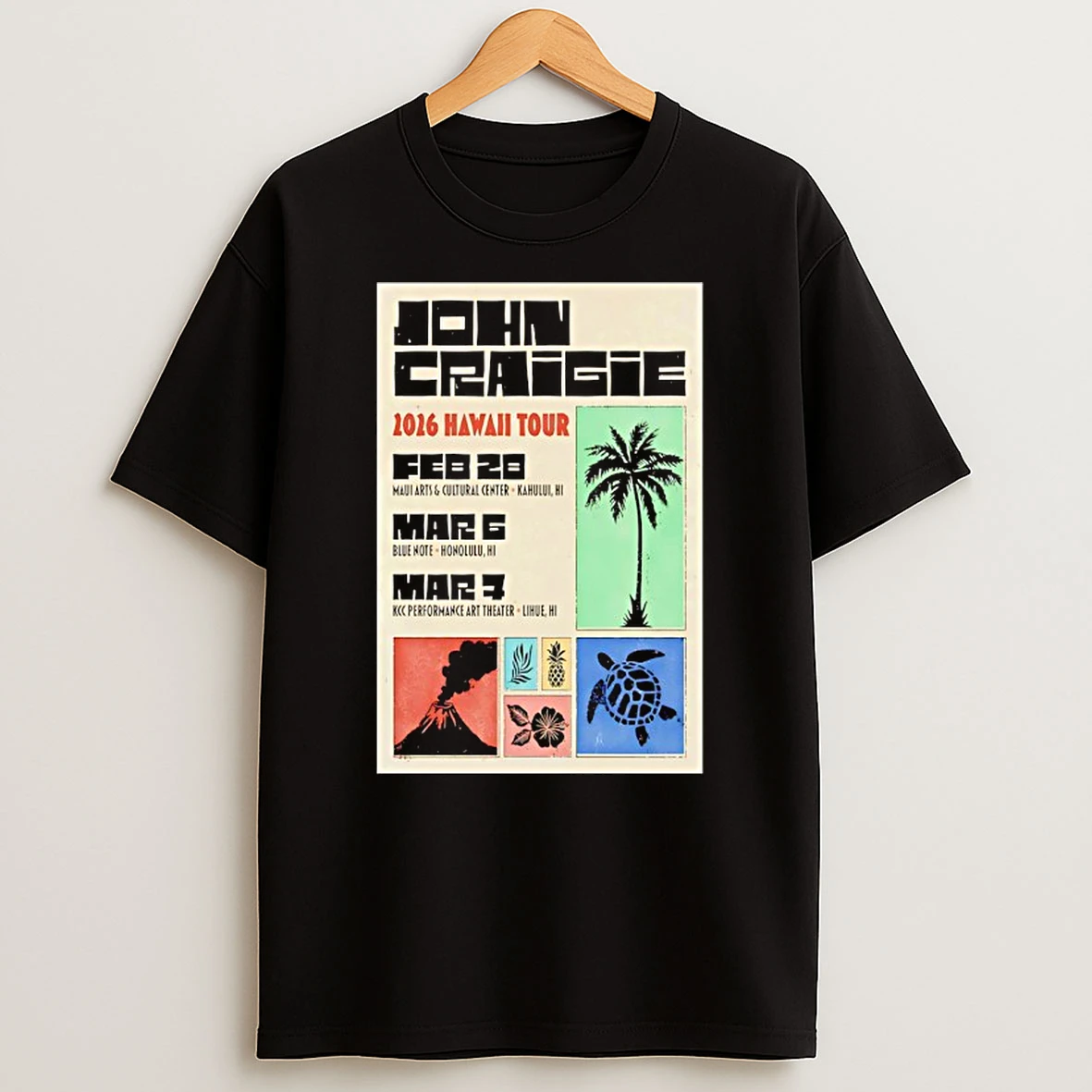 John Craigie Hawaii Tour 2026 T Shirt