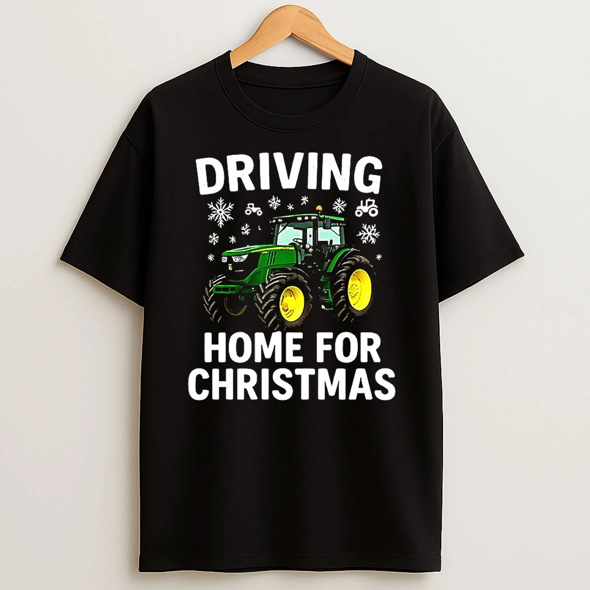 John Deere Tractors Driving Home For Christmas T Shirt