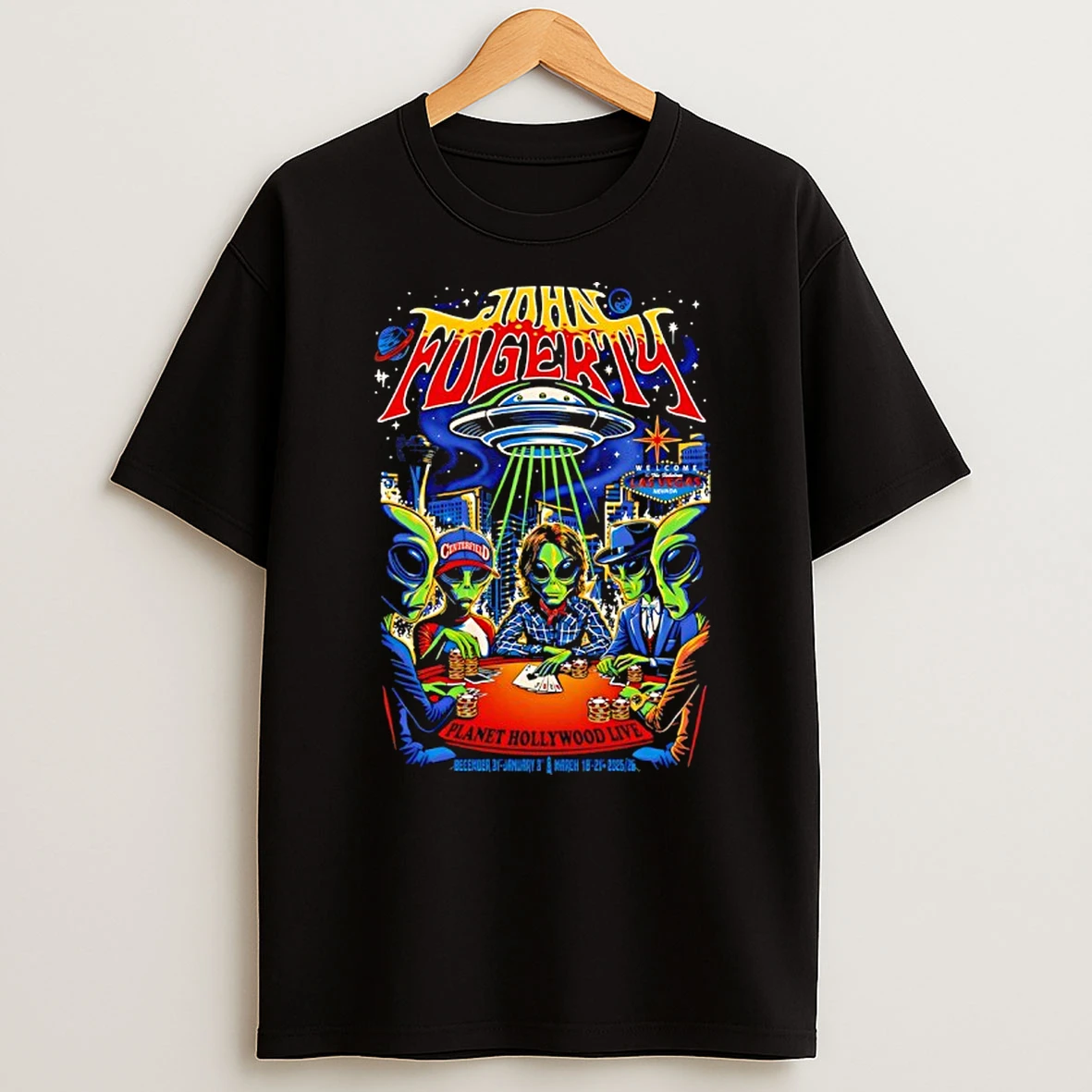 John Fogerty Planet Hollywood Live 2025%ce%b3co2026 Tour T Shirt