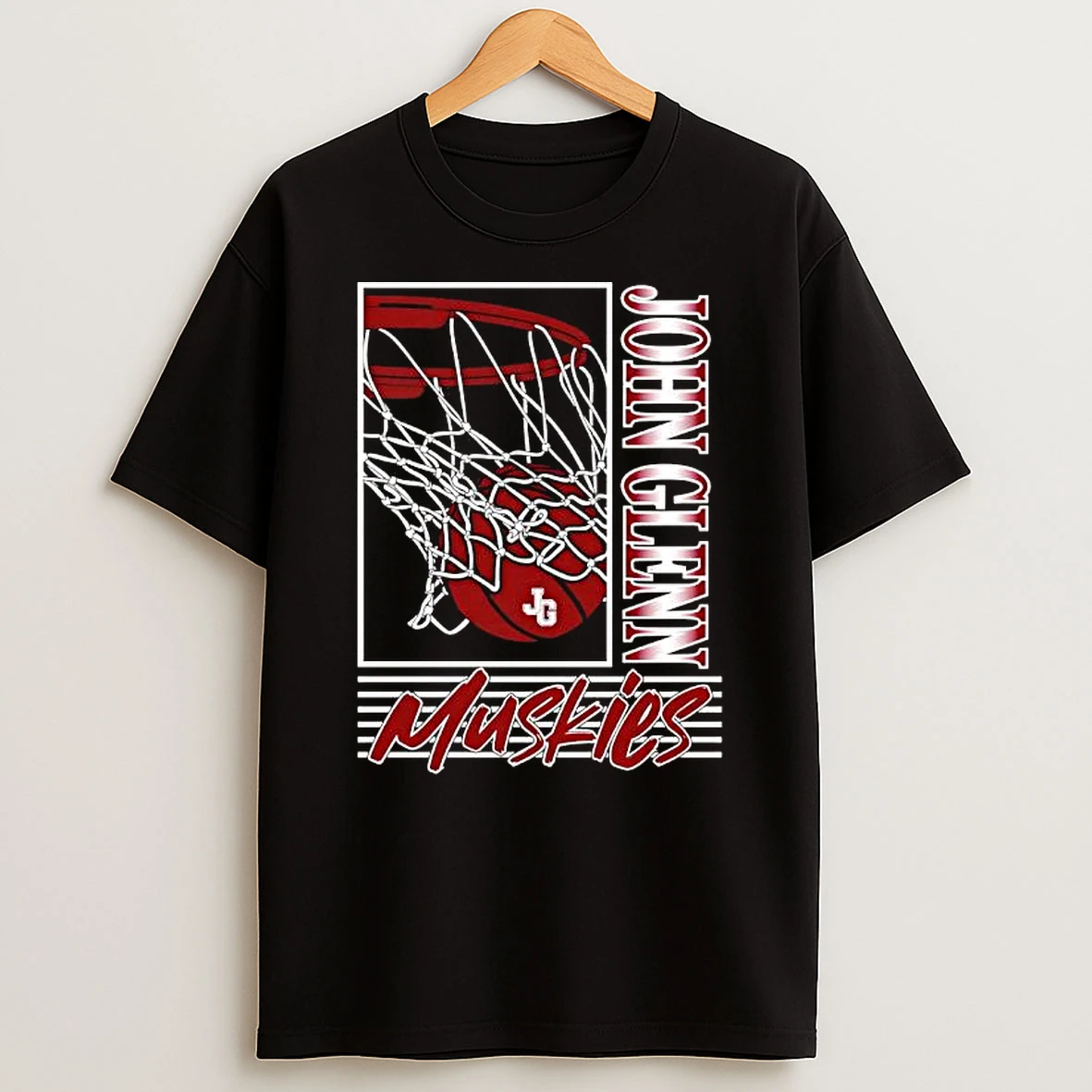 John Glenn High School Muskies Basketball T Shirt