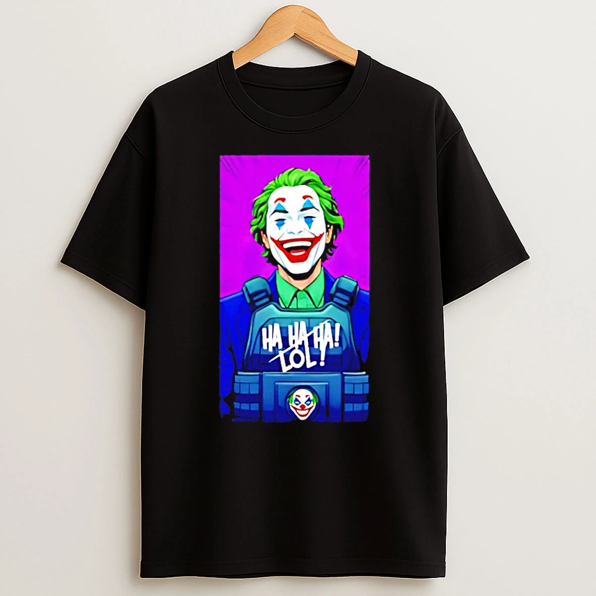 Joker Paul Miller Ha Ha Ha Lol Clown T Shirt