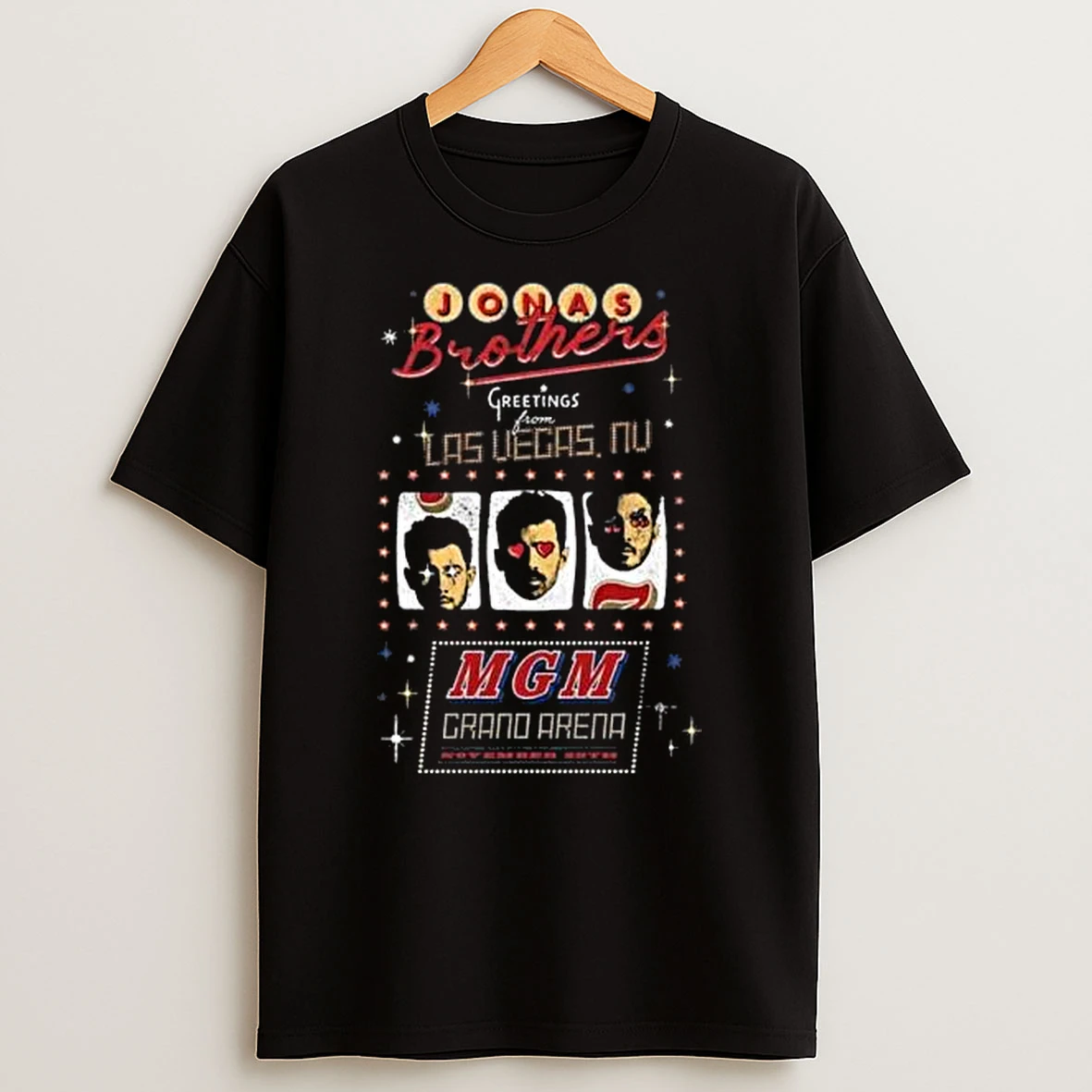 Jonas Brother Mgm Grand Garden Arena Las Vegas Nv Nov 29 2025 T Shirt