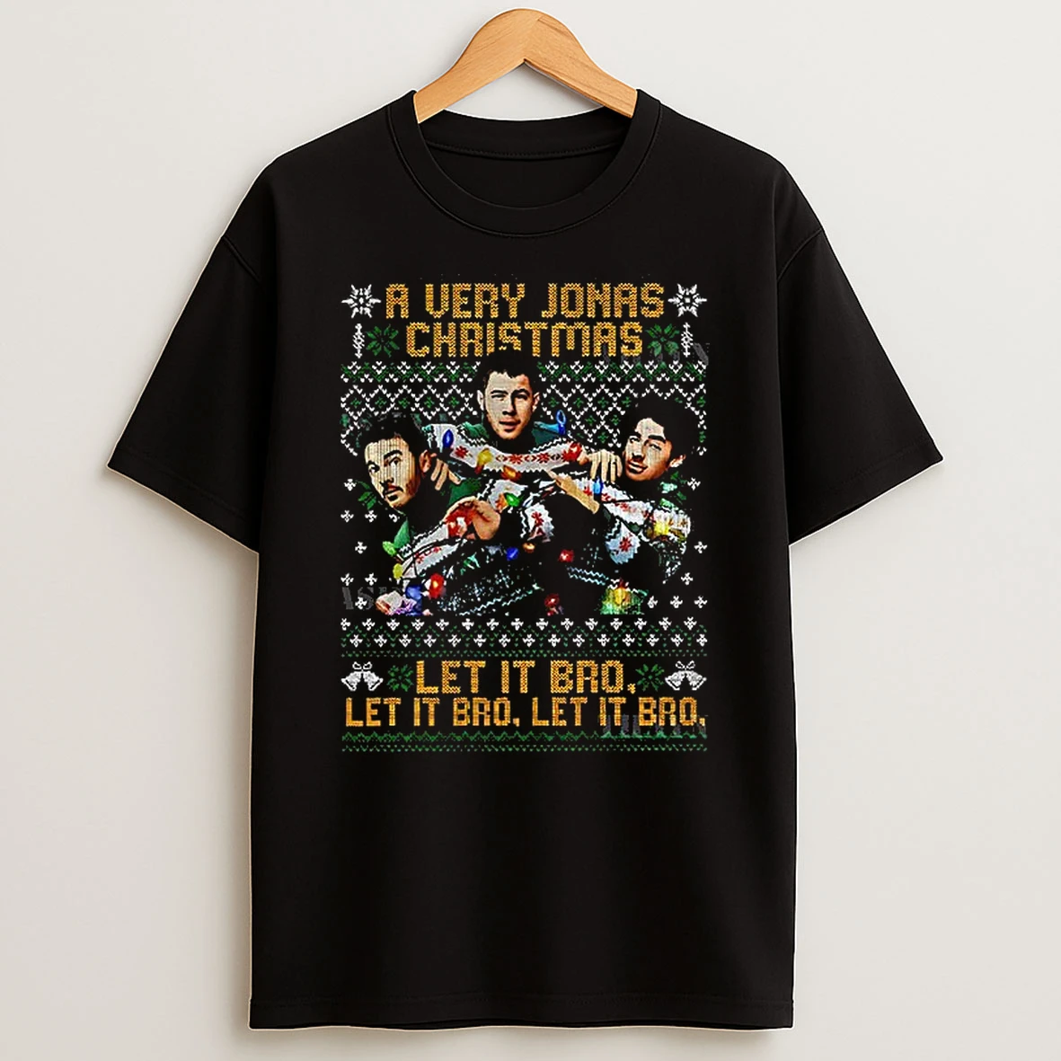 Jonas Brothers Christmas A Very Jonas Christmas Let It Bro T Shirt