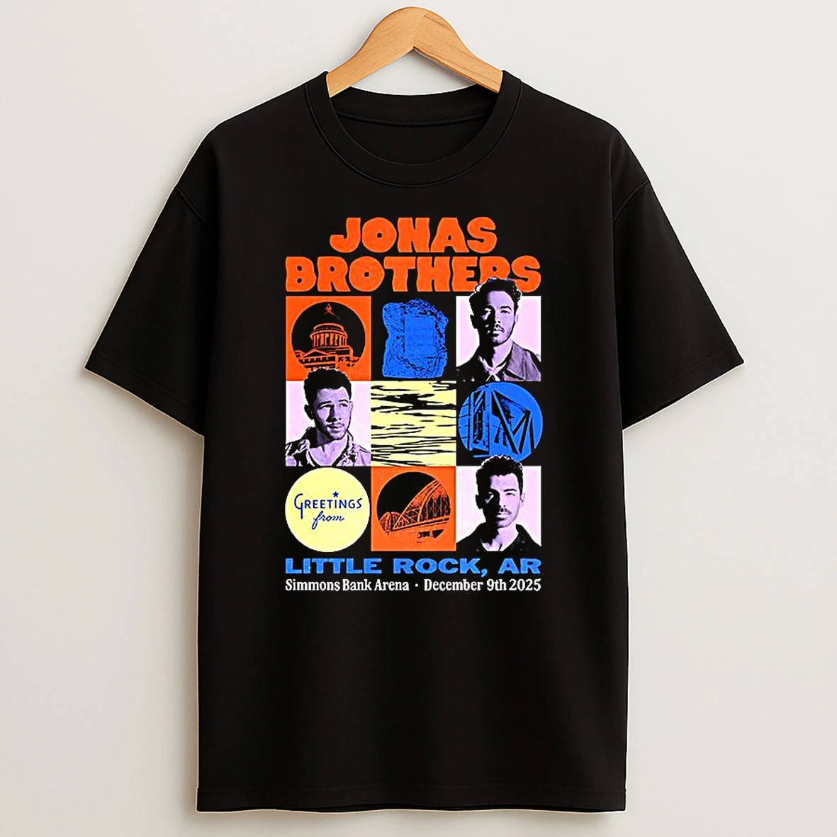 Jonas Little Rock Arkansas Simmons Bank Arena 2025 T Shirt
