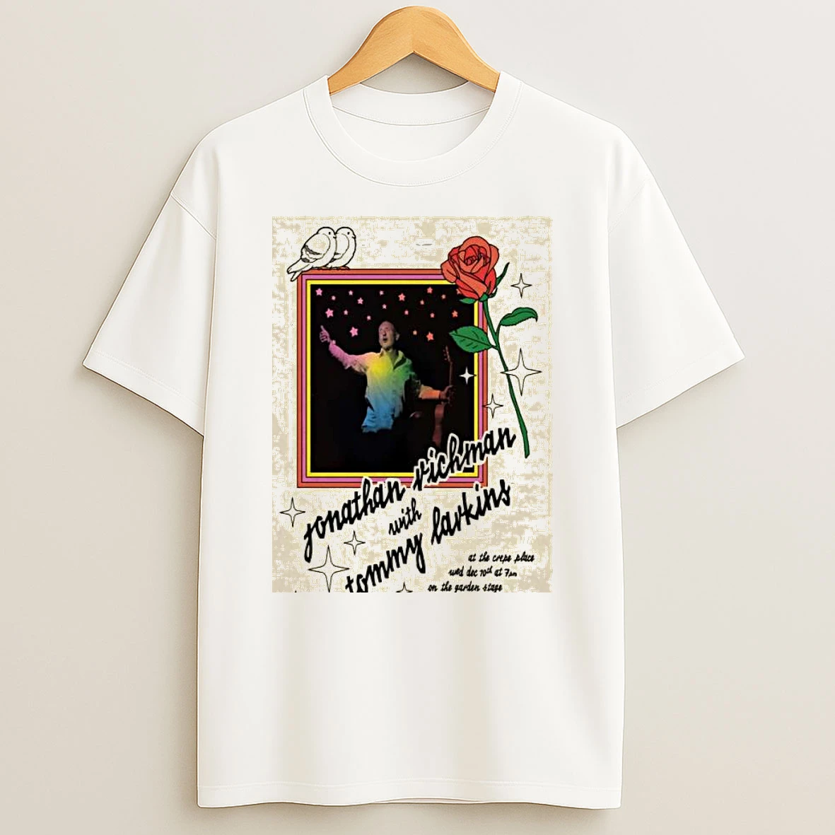 Jonathan Richman With Tommy Larkins Event Santa Cruz On Dec 10 2025 T Shirt