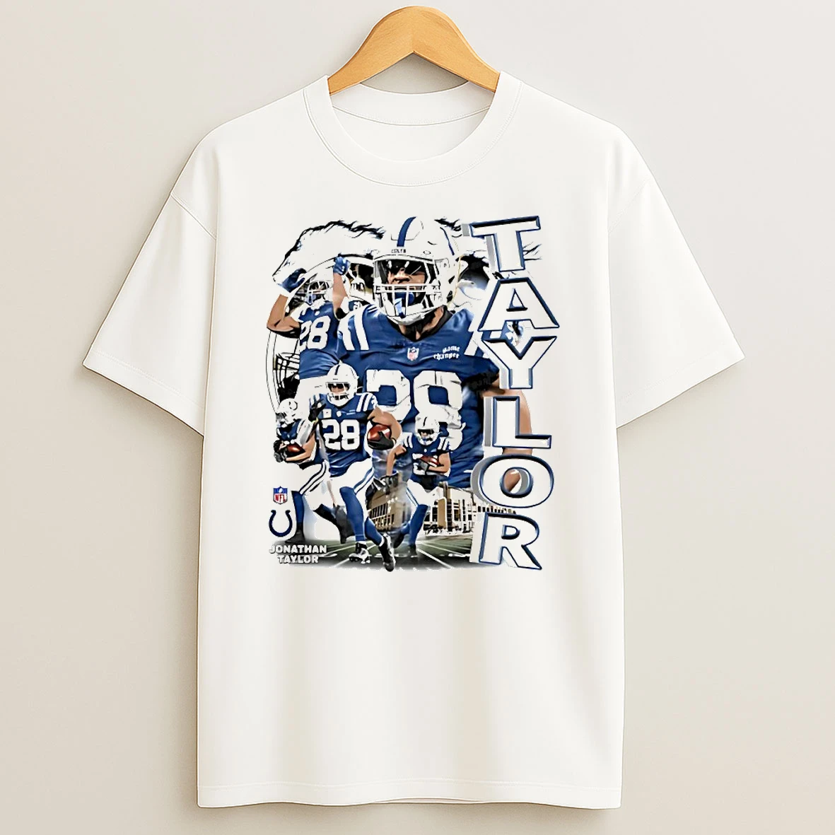 Jonathan Taylor Indianapolis Colts Football Graphic Circle T Shirt