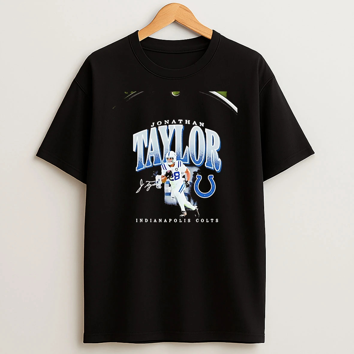 Jonathan Taylor Running Signature Indianapolis Colts Christmas Chriast T Shirt