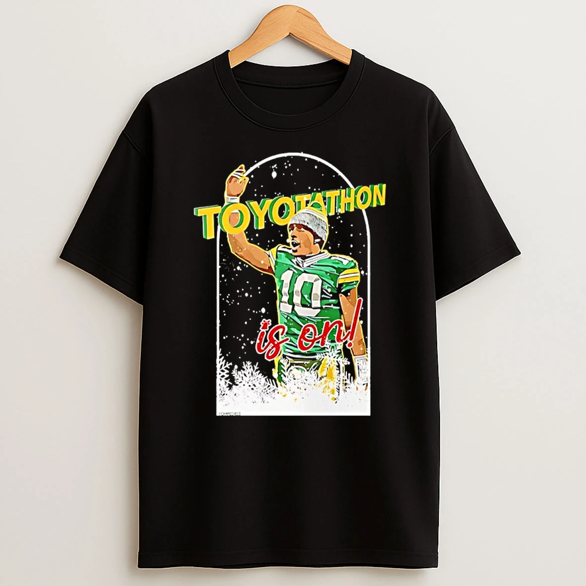 Jordan Love Green Bay Packers Toyotathon Is On Christmas T Shirt