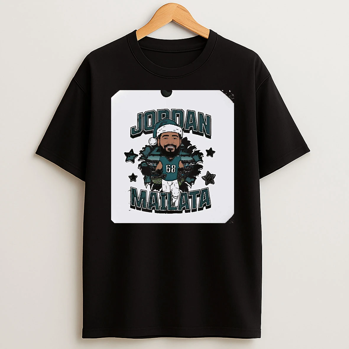 Jordan Mailata Santa Philadelphia Eagles Christmas T Shirt