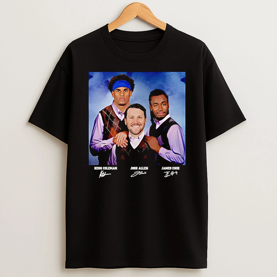 Josh Allen James Cook Keon Coleman Step Brothers Buffalo Bills Signatures T Shirt