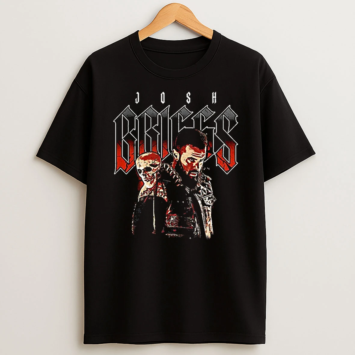Josh Briggs Wwe Superstar Name And Skeleton T Shirt