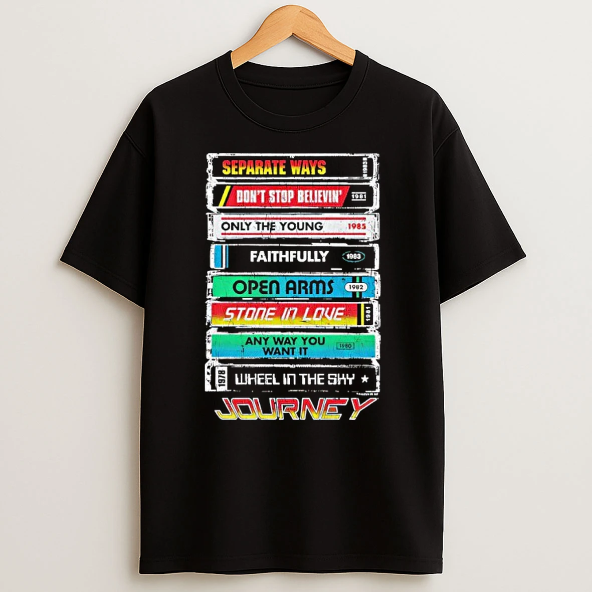 Journey Album Cassette T Shirt