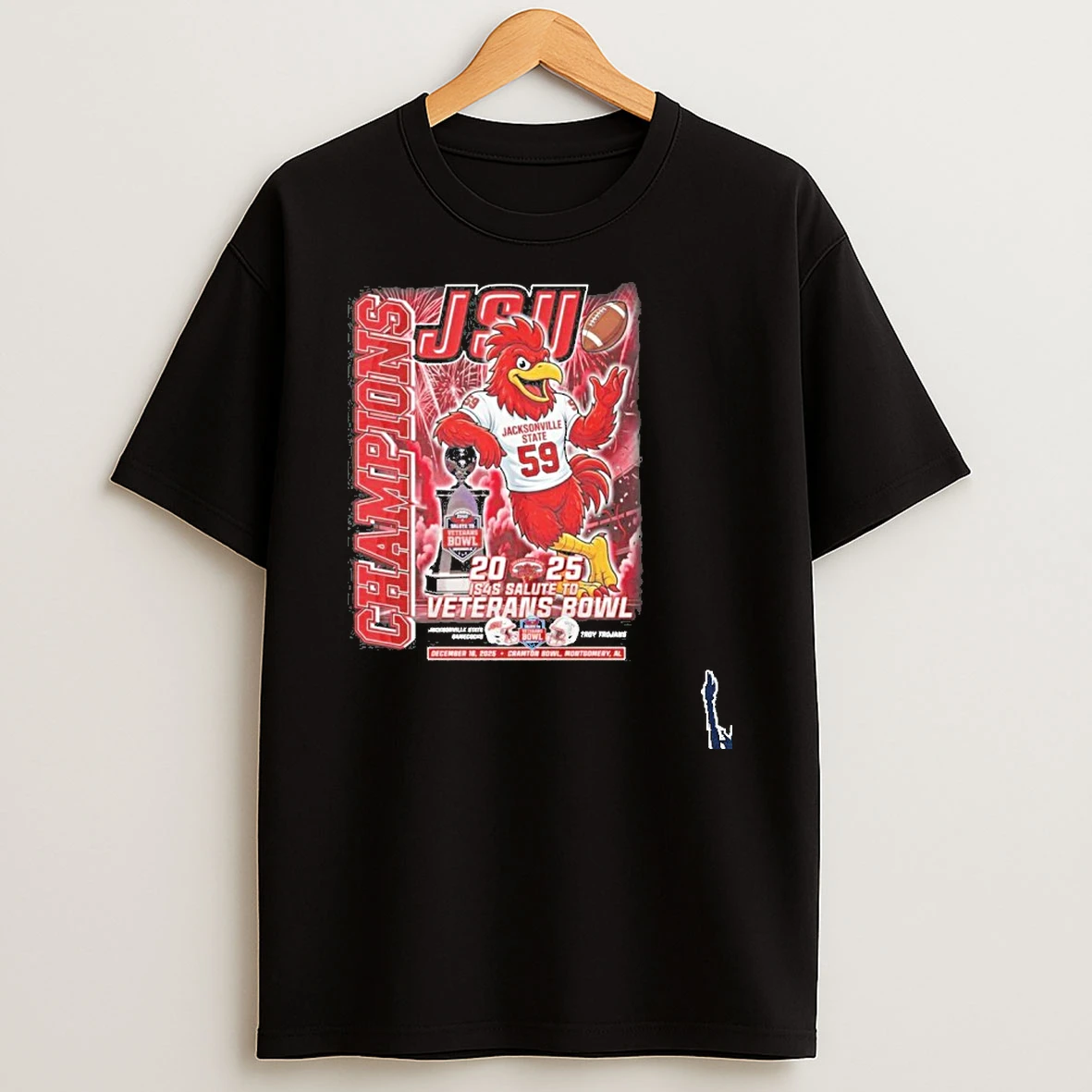 Jsu Champions 2025 Is4s Salute To Vetrans Bowl Mascot T Shirt