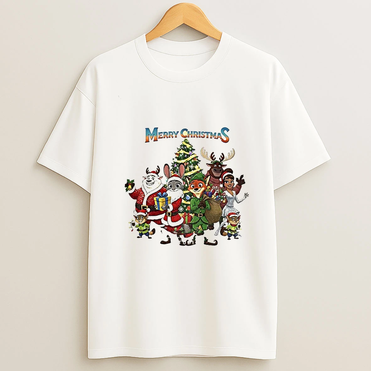 Judy Hopps Nick Wilde And Friends Zootopia Christmas T Shirt