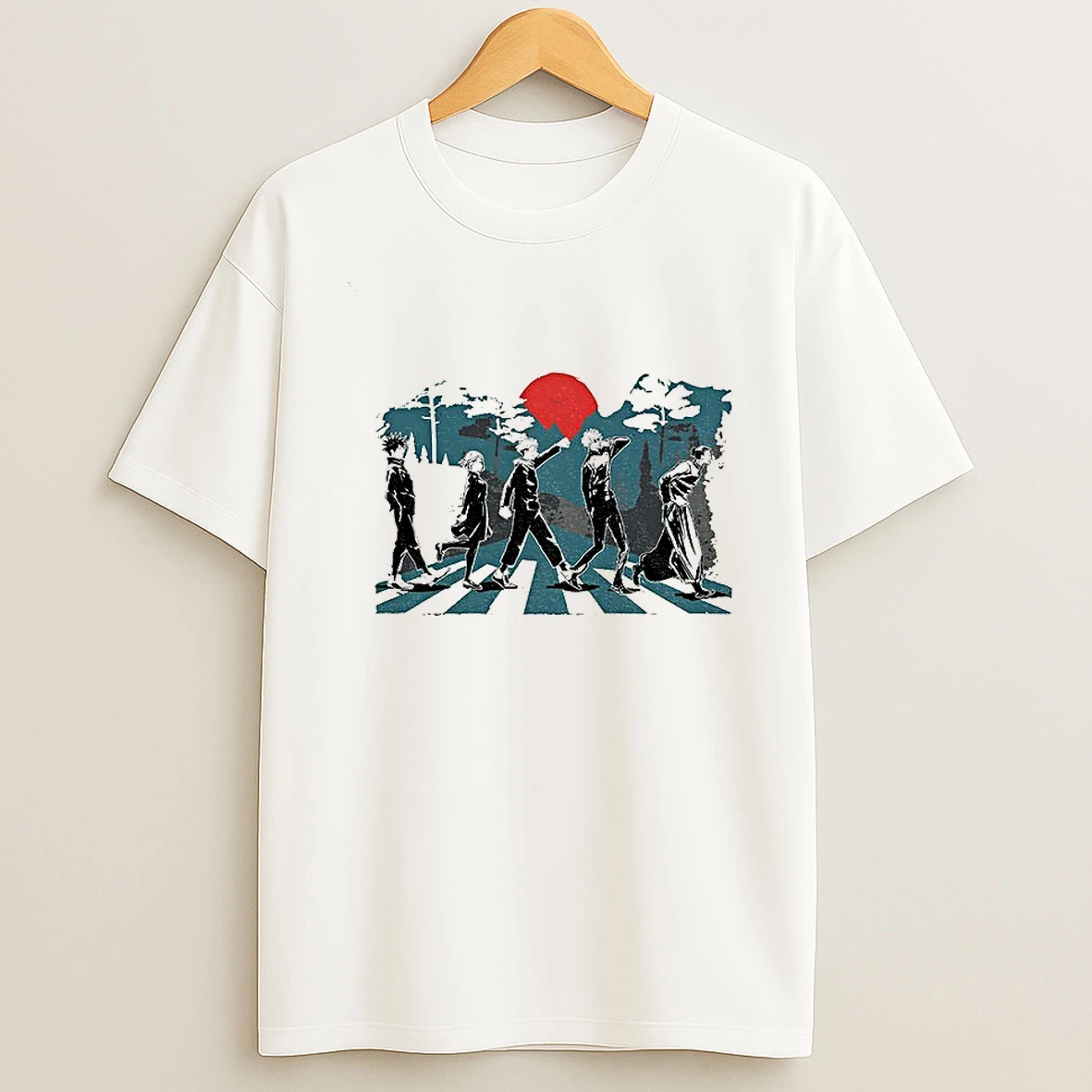 Jujutsu Kaisen Abbey Road Jjk Anime Gojo Friends T Shirt