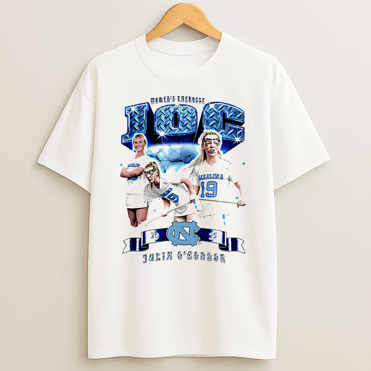 Julia Oconnor North Carolina Lacrosse Graphic T Shirt