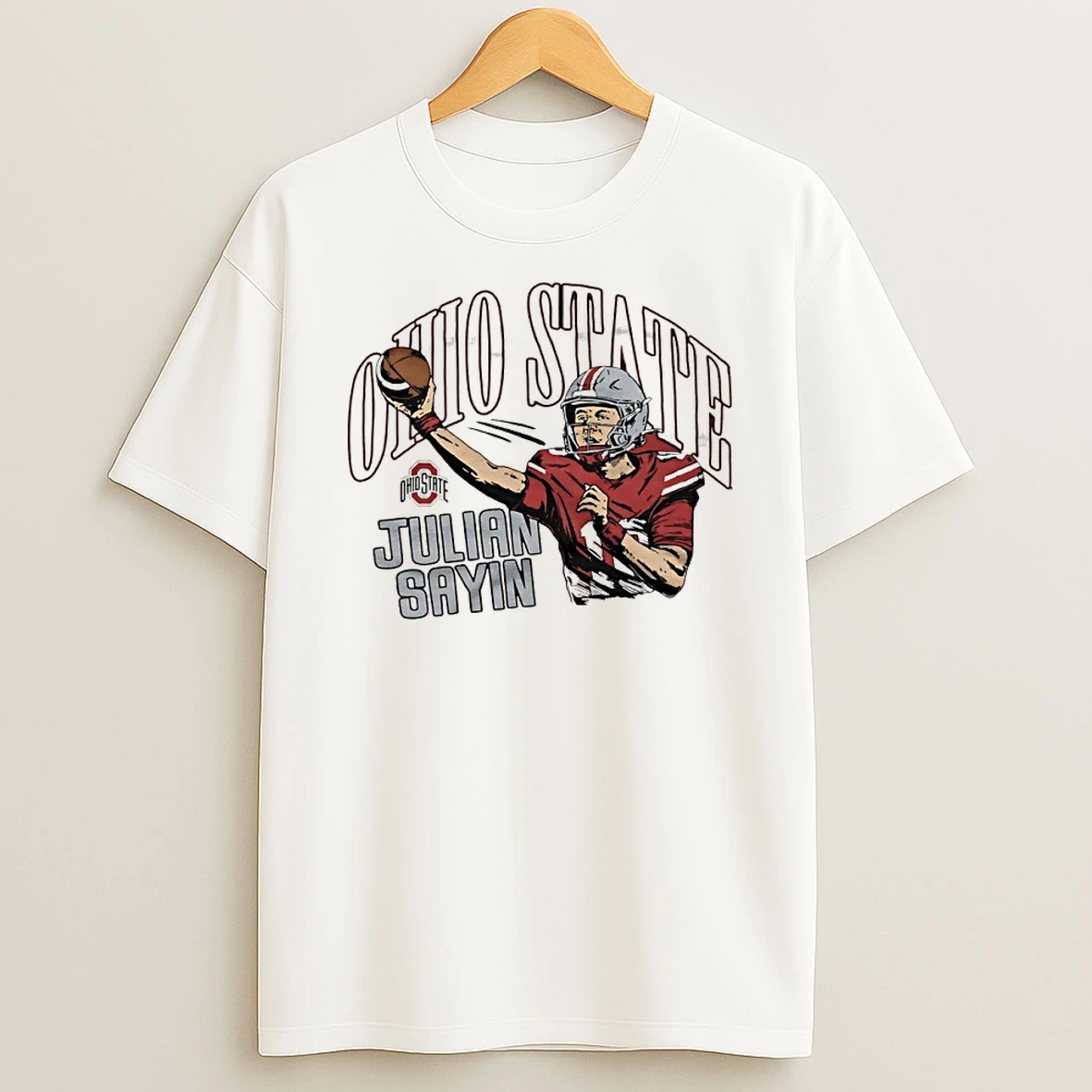 Julian Sayin Ohio State Buckeyes Player Graphic T Shirt