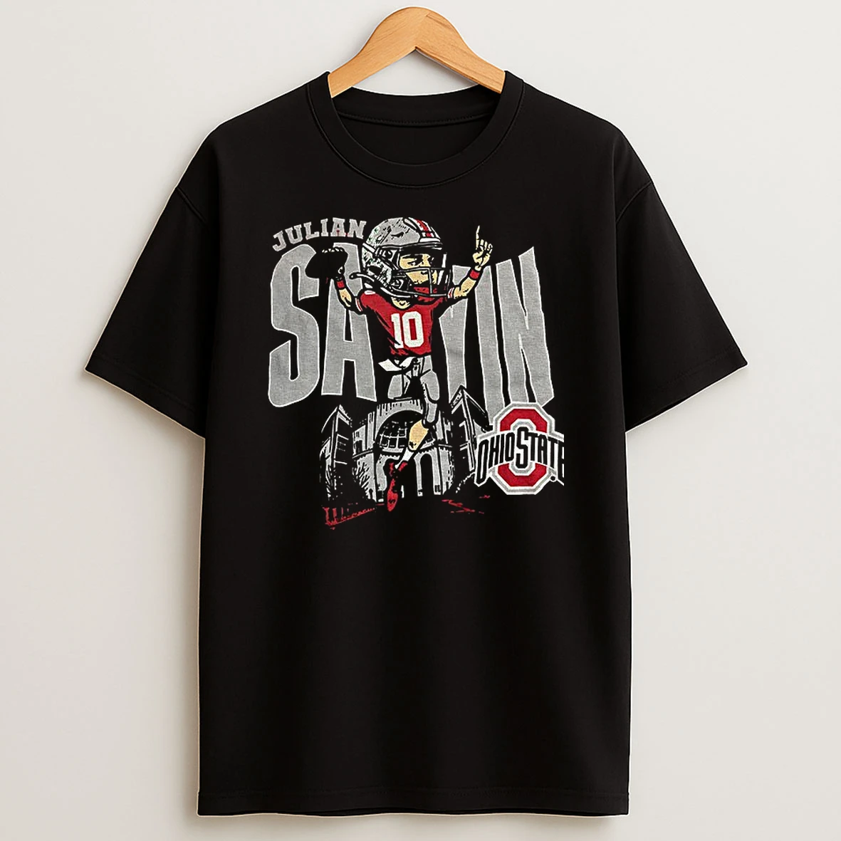 Julian Sayin Caricature Ohio State Buckeyes Football Nfl Vintage T Shirt