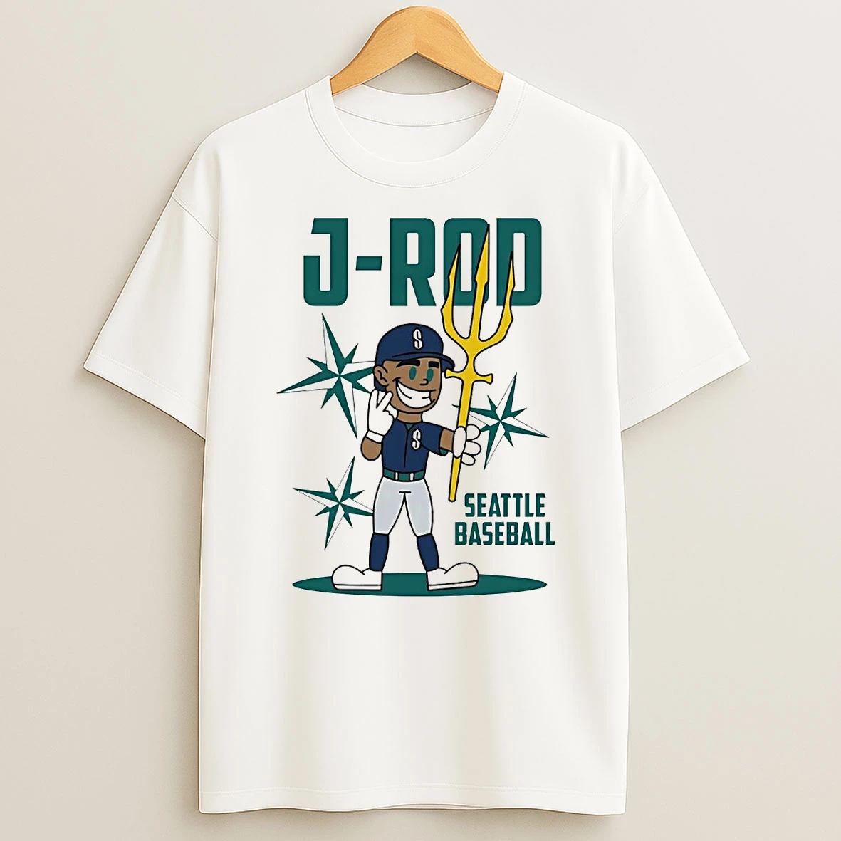 Julio Rodriguez J Rod Cartoon Seattle Mariners T Shirt