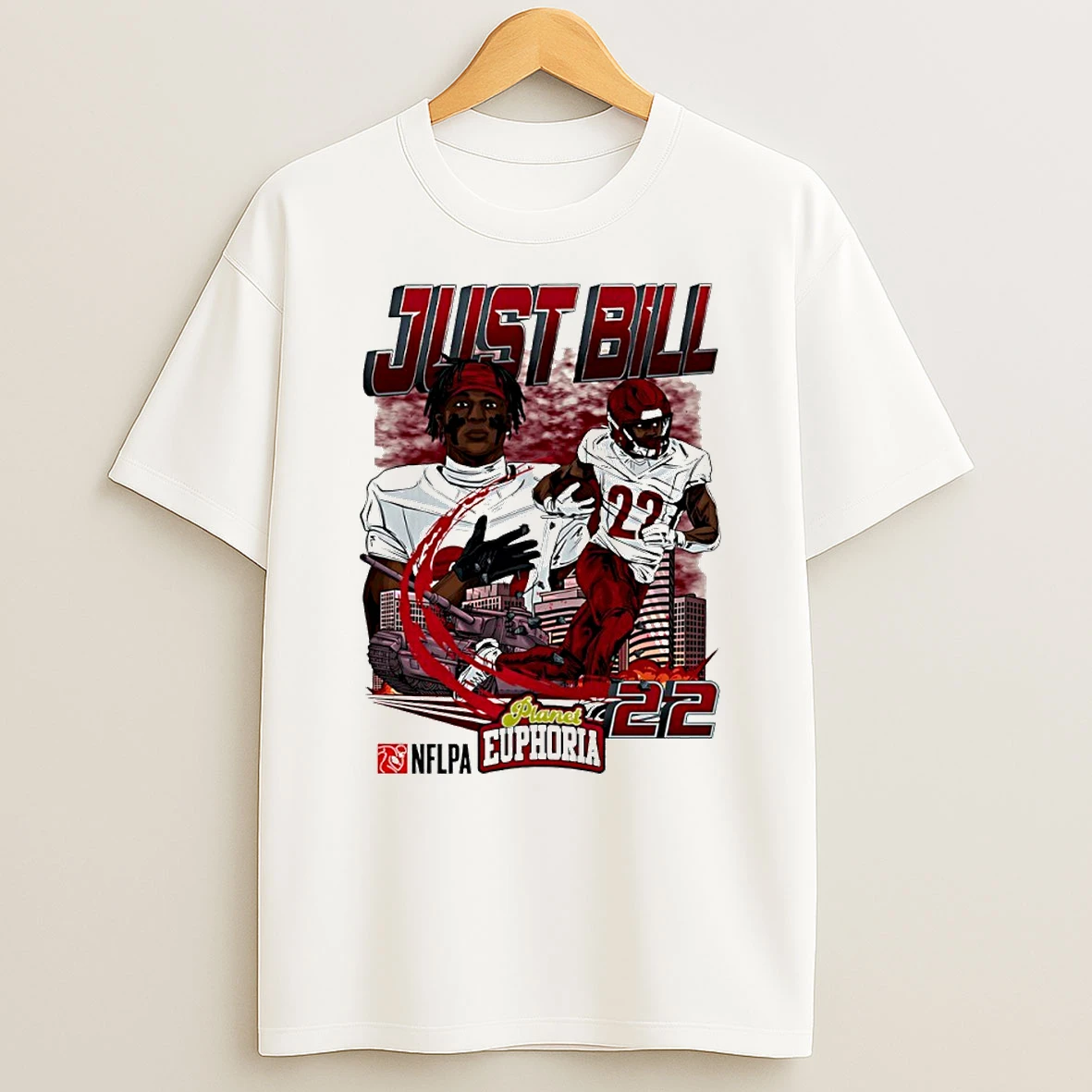 Just Bill Jacory Croskey Merritt 22 Washington Commanders Football Comic Circle T Shirt