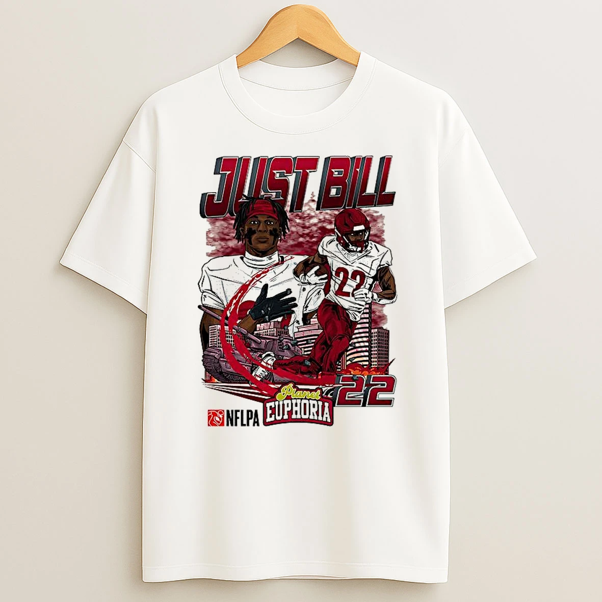 Just Bill Washington Commanders Football Tank Player Number 22 Cartoon T Shirt