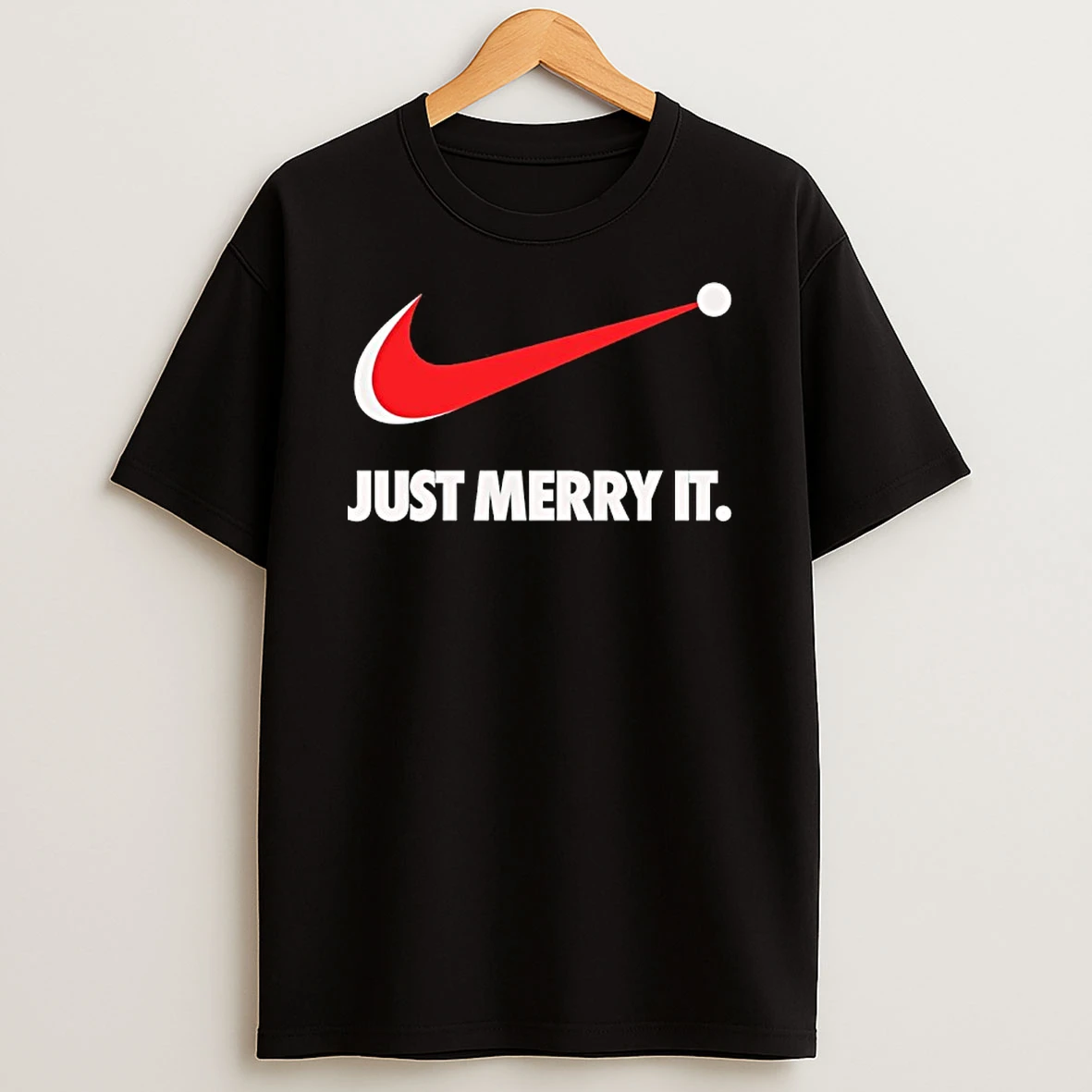Just Merry It Just Do It Merry Logo Christmas T Shirt
