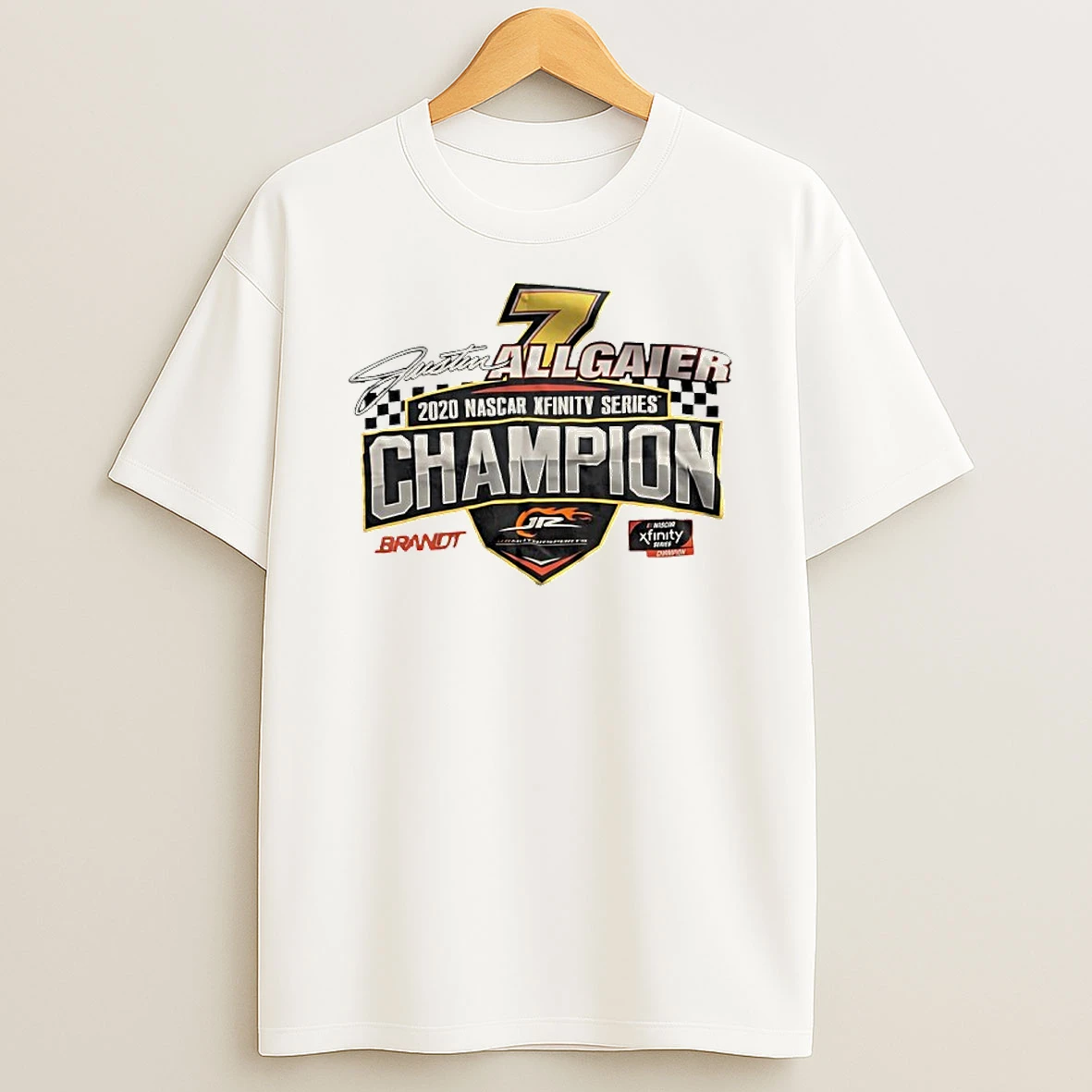 Justin Allgaier 2020 Nascar Xfinity Series Champion T Shirt