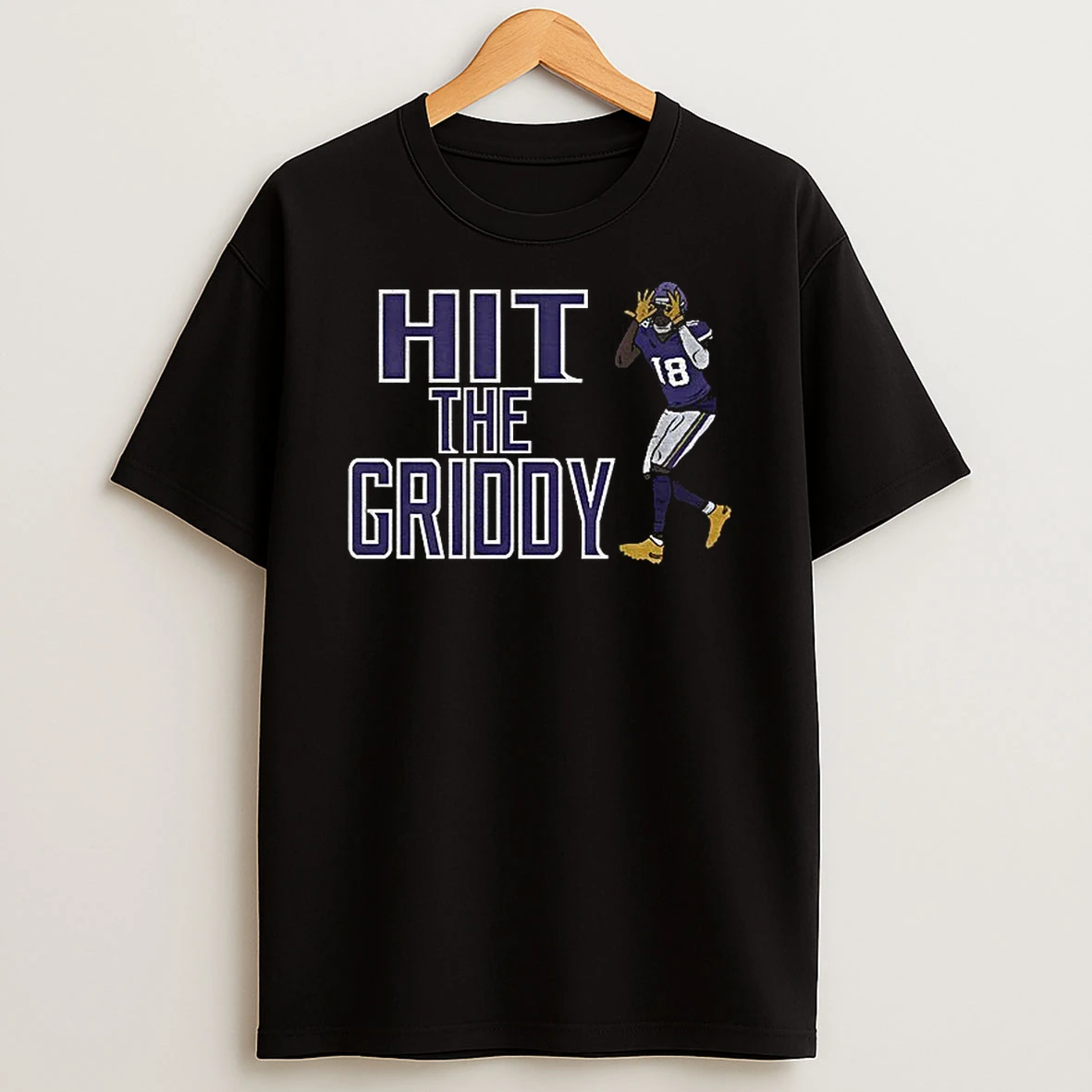 Justin Jefferson Minnesota Vikings Hit The Griddy Football T Shirt