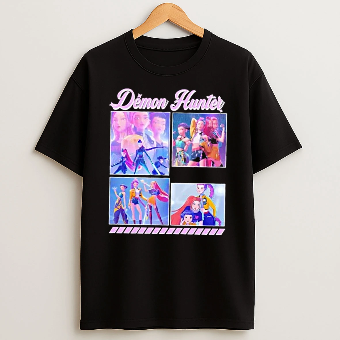 K Pop Demon Hunter Anime Graphic T Shirt