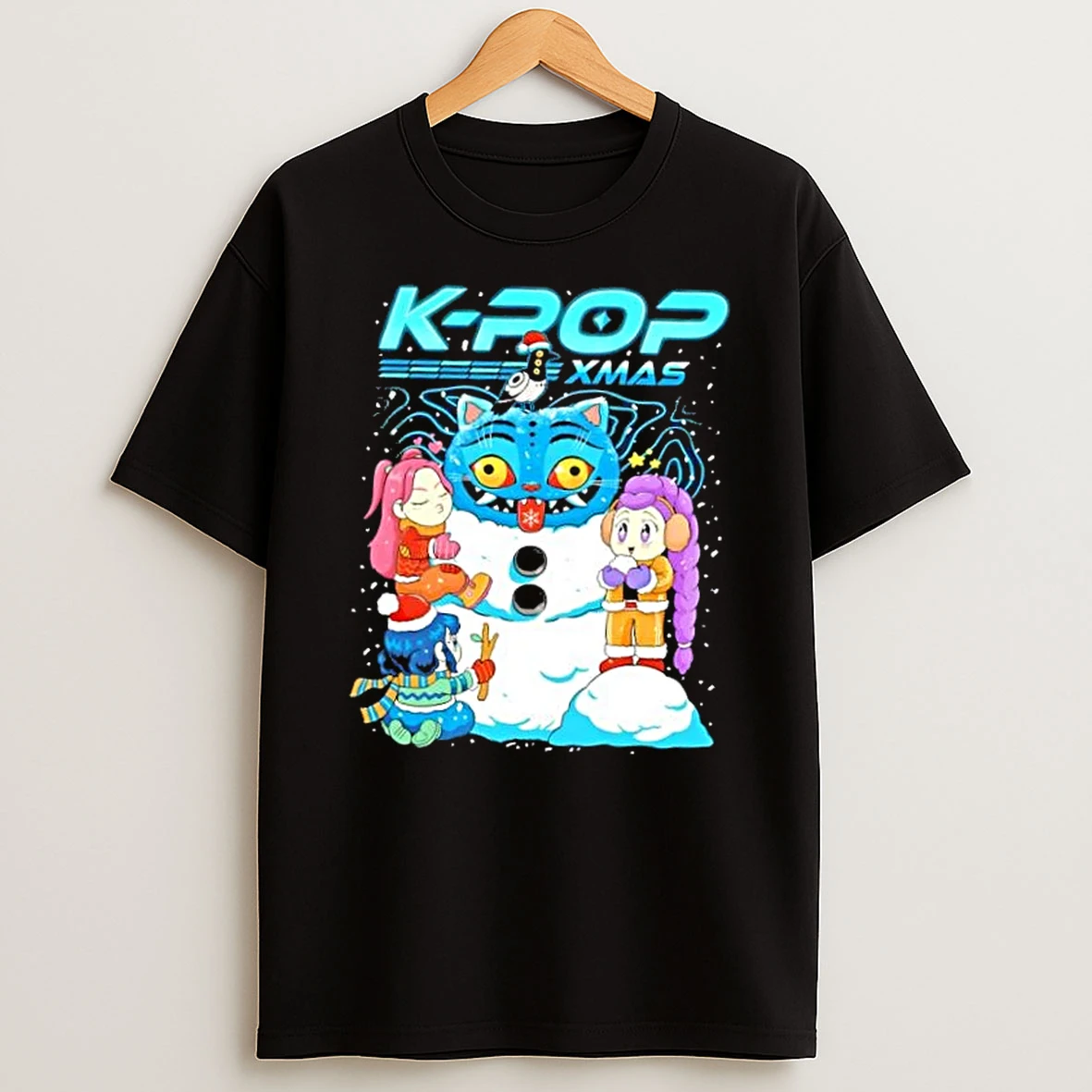 K Pop Xmas Anime Graphic T Shirt