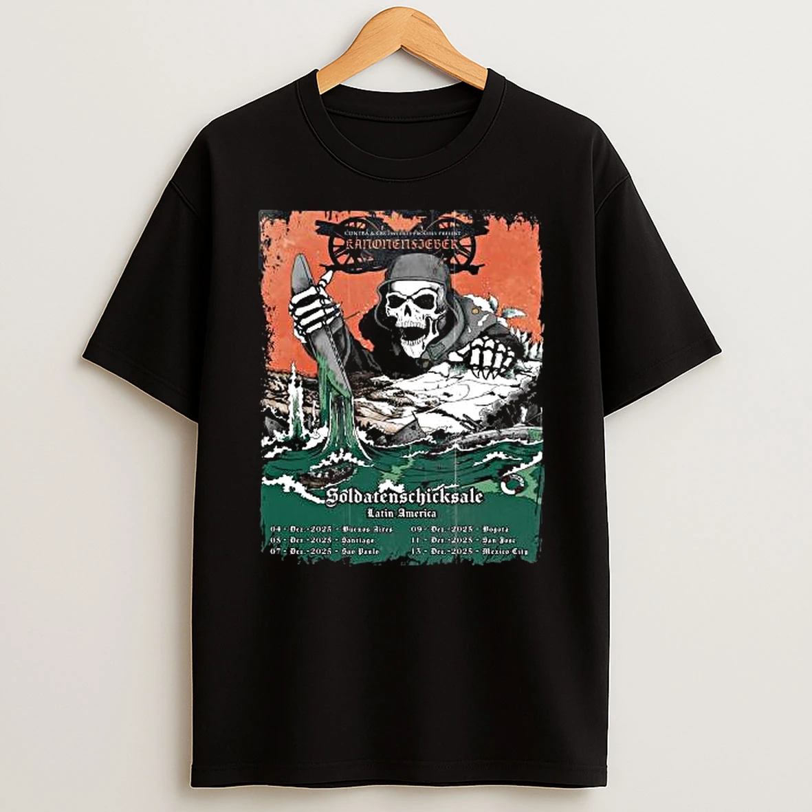 Kanonenfieber Dec 2025 Latin American Tour T Shirt