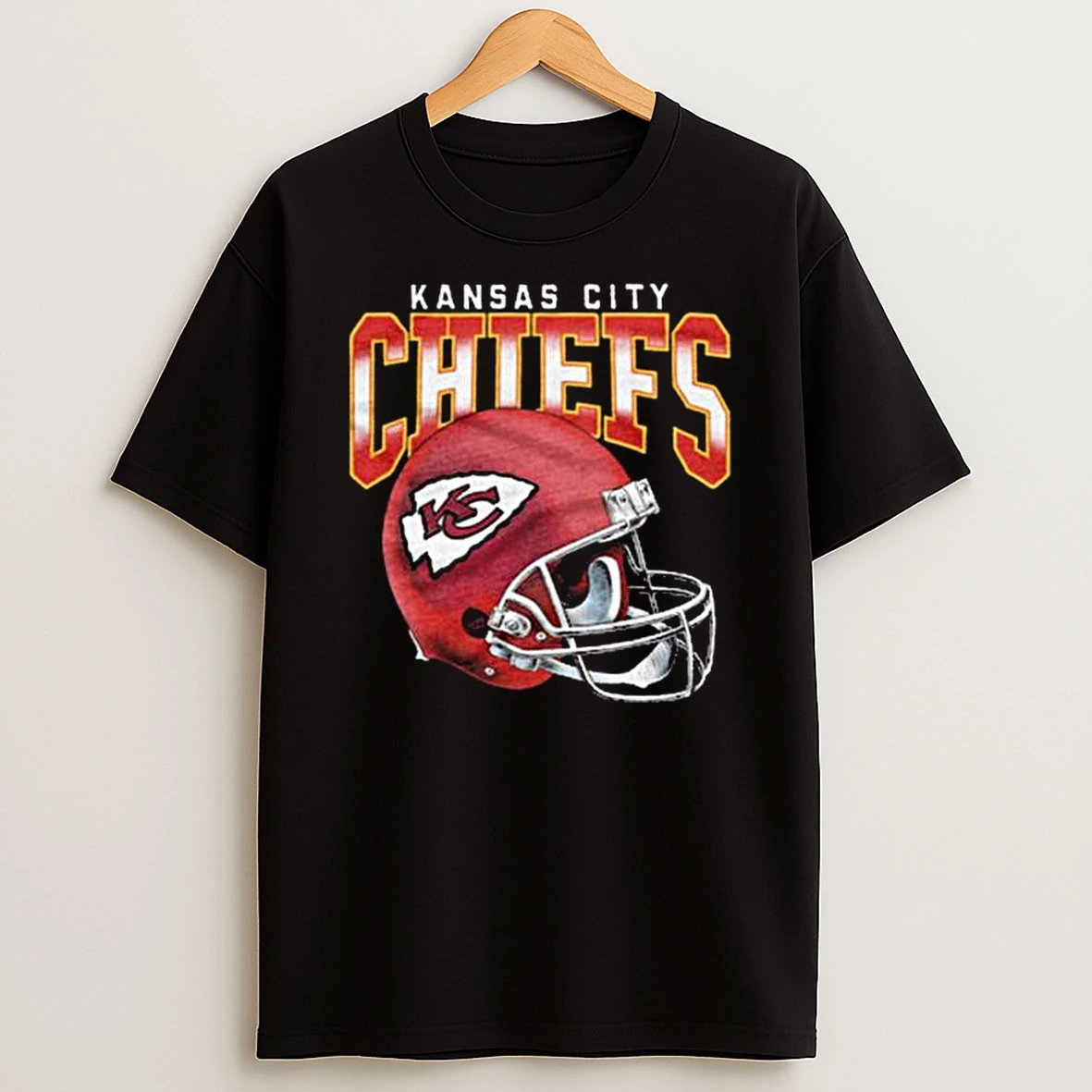 Kansas City Chiefs Gradient Helmet T Shirt